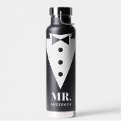 Mr en Mrs Wedding Classic Black Waterfles (Links)