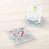Mr en Mrs Wedding Onderzetters of Transfer Design (Schuin)