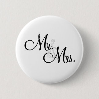 Mr. en unieke artikelen van mevrouw ronde button 5,7 cm