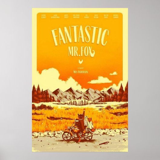 Mr Fox Fantastische Film Poster (Voorkant)