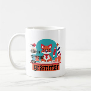 Mr. FOX: "Ik corrigeer je grammatica in stilte" Koffiemok