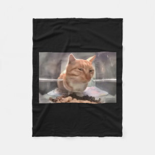 Mr Fresh Cat Meme Side Eye Cat Fleece Deken