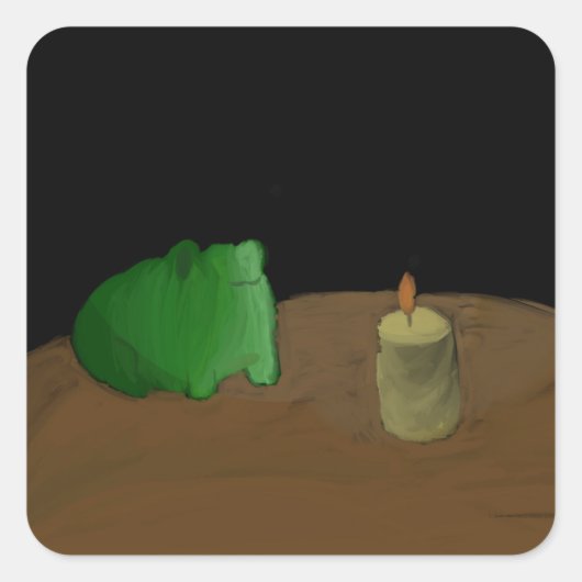 Mr Frog Vierkante Sticker (Voorkant)