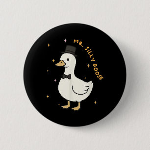 Mr. Gekke Goose Groom te zijn Bruid Groom Mat Ronde Button 5,7 Cm