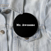 MR GEWELDIGE T-shirt Ronde Button 4,0 Cm (In situ)