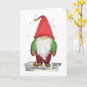 Mr Gnome - Vakantie Kaart (Gele Bloem)