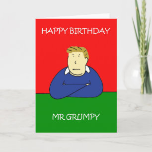 Mr Grumpy Happy Birthday Kaart