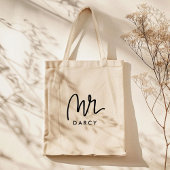 Mr. | Hand Lettered  Canvas tas