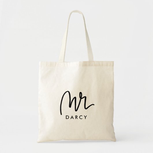 Mr. | Hand Lettered  Canvas tas (Voorkant)
