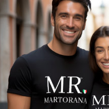 MR. Italiaanse Vlag Hart Persoonlijke Achternaam K