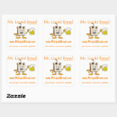 Mr Liquid Bread Square Stickers (Vel)