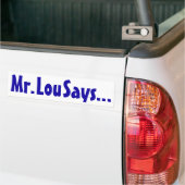 Mr Lou zegt... sticker (Op Truck)