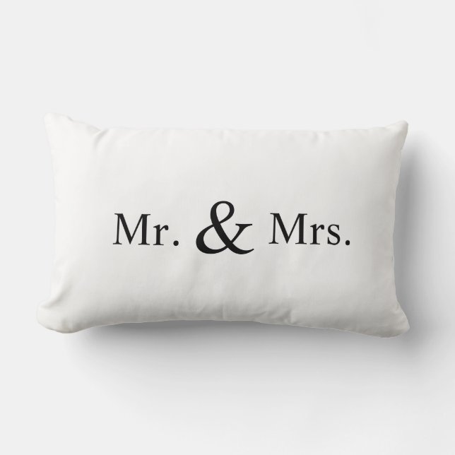 Mr. & mevrouw pillow kussen (Voorkant)