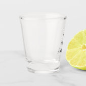 Mr & Mevrouw voeg familienaam datum jaar huwelijks Shot Glas (Links)