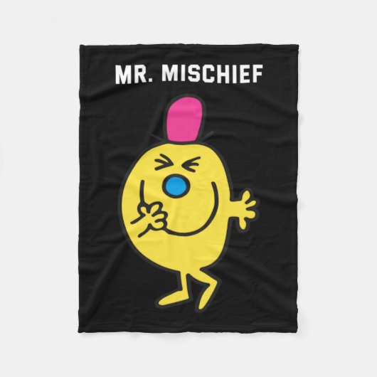 Mr Mischief Design Fleece Deken (Voorkant)