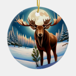Mr Moose Keramisch Ornament
