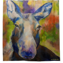 Mr Moosey Moose douchegordijn