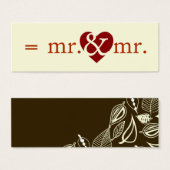 Mr & Mr Do the Math Tags (Devant & derrière)