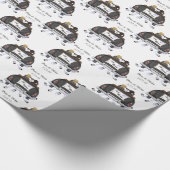 Mr & Mr Gepersonaliseerde Gay Wedding Gift Wrap Cadeaupapier (Hoek)