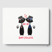 Mr & Mr. Schattige Cats Gepersonaliseerd Gastenboek (Achterkant)