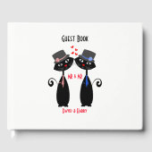 Mr & Mr. Schattige Cats Gepersonaliseerd Gastenboek (Voorkant)