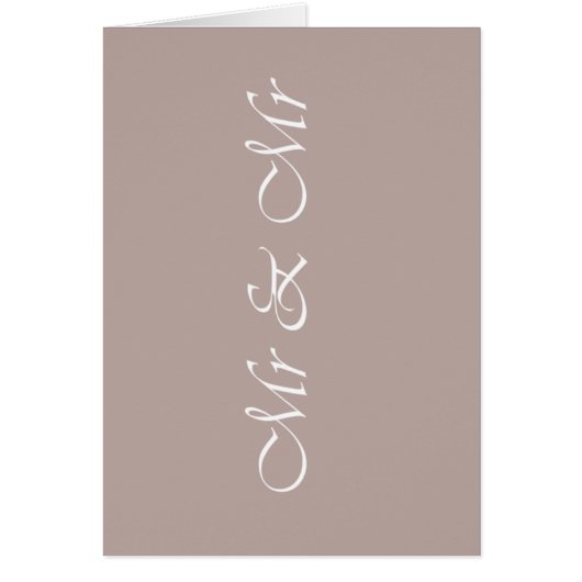 Mr & Mr Typography Beige (Voorkant)