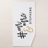 #mr & mrs (Serviette de bain)