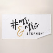 #mr & mrs (Serviette de bain)