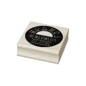 Mr & Mrs 1920s Font Year Est Circulaire Rubber Ste Rubberstempel (Stempel)