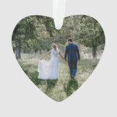 Mr & Mrs 4 Photo First Christmas Grey Faux Wood (dos)