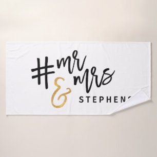 #mr & mrs badhanddoek