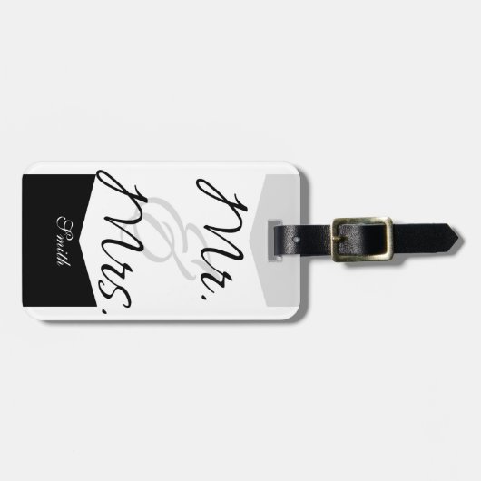 Mr & Mrs Bagagelabel (Voorkant horizontaal)