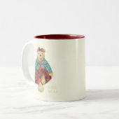 MR & MRS BEER Maroon Two-Tone Mok (Voorkant links)