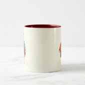 MR & MRS BEER Maroon Two-Tone Mok (Center)