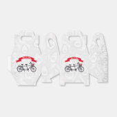Mr & Mrs Bicycle Trouwgunst Box Bedankdoosjes (Uitgevouwen)