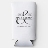 Mr. Mrs. Black White Wedding Favoriet (Voorkant)