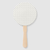 Mr & Mrs Calligraphy Script Chic Wedding Program Handwaaier (Achterkant)