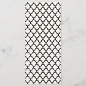 Mr & Mrs Calligraphy Script Geometric Chic Wedding Programma (Achterkant)