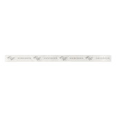Mr & Mrs Classic Script Calligraphy Name Wedding Lint (Voorkant)