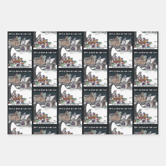 Mr. & Mrs. Claus How it All Began Inpakpapier Vel (Voorkant 2)