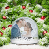 Mr & Mrs Couple Picture Calligraphy Heart Wedding (Noël)