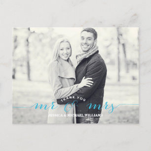 Mr & Mrs Dank u Blauw Briefkaart