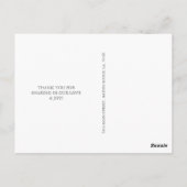 Mr & Mrs Dank u | Blauw Briefkaart (Achterkant)