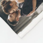 Mr. & Mrs Eight Photo Hand Lettered Custom Fleece Deken (Hoek)