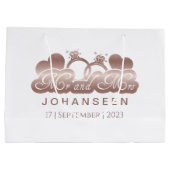 Mr & Mrs Elegant Classic Roos Goudfolie Passen get Groot Cadeauzakje (Achterkant)