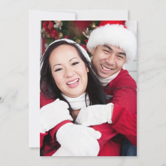 Mr & Mrs Elegant Goud Script Rode bruiloft Kaart (Achterkant)