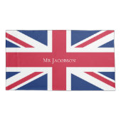Mr & Mrs English Flag Kussensloop (Achterkant-Links)