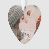 Mr & Mrs First Christmas 2 Photo Holiday (devant)