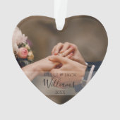 Mr & Mrs First Christmas 2 Photo Holiday (dos)