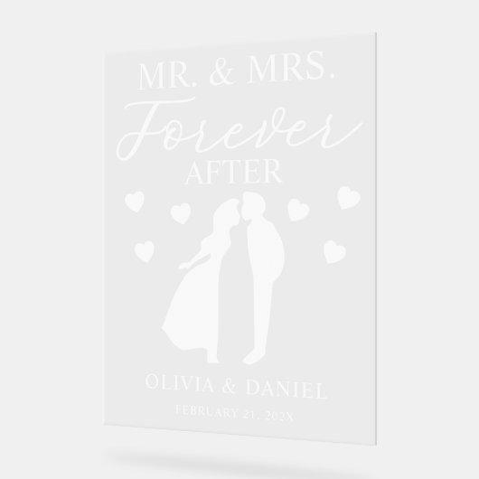 Mr. & Mrs. Forever After Personalized Wedding (Angle)